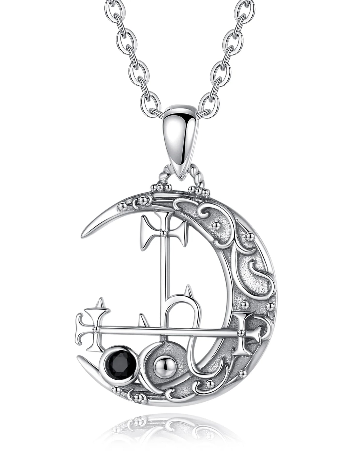 EUPHORIA LILITH MOON PENDANT NECKLACE