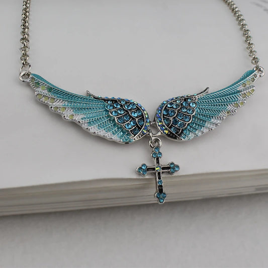 ANGEL WINGS CHARM NECKLACE