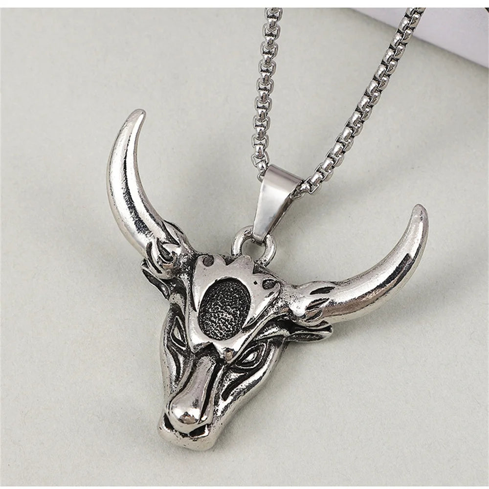 CROSS PENTAGRAM PENDANT NECKLACE