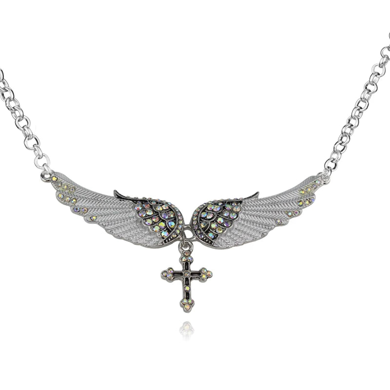 ANGEL WINGS CHARM NECKLACE