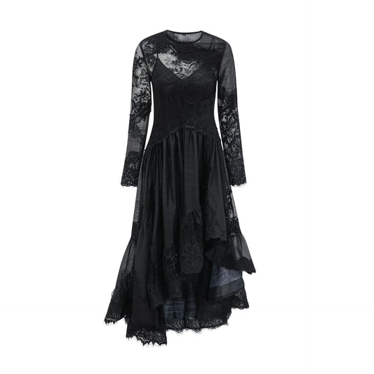 Stunning and Elegant Long-Sleeve Summer Party Dress - Cross-Border Women's Lace Halter Neck Dress Two-Piece Set Factory Stock